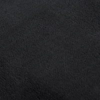Periva prostirka od 6390,6 mekane pahuljaste kratke hrpe, Crna