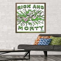 Rick i Mortie-kiseli plakat na zidu, 22.375 34