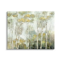 Breza šuma žuto lišće šumsko Slikarstvo Galerija slika na omotanom platnu zidna umjetnost, dizajn