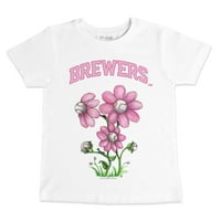 Baseball majica Miluoki Bruers Blooming u boji sitne repe za bebe
