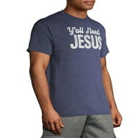 'Svi trebaju Isusa smiješne grafičke majice muškaraca i velikih muškaraca