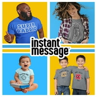 Instant messaging-rođaci postaju prijatelji zauvijek - majice kratkih rukava za malu djecu i mlade s uzorkom