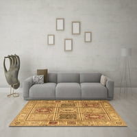 Tradicionalni tepisi u perzijskoj smeđoj boji, kvadrat 8 stopa