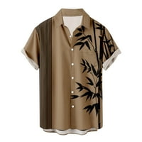 Rasprodaja havajska košulja za plažu muške Ležerne košulje kratkih rukava odbijeni ovratnik prošiveni kardigan Majica na kopčanje