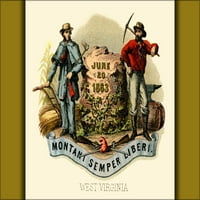 Galerijski plakat 24 M. 36, grb države Zapadna Virginia
