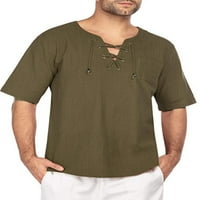 & Muške Ležerne majice kratkih rukava šuplja široka majica Muška obična bluza na plaži