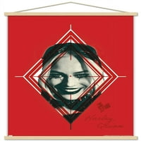 Strip film odred samoubojica - zidni plakat Harlee Kvinn u drvenom magnetskom okviru, 22.375 34