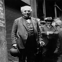 Thomas Edison. Američki izumitelj. Fotografirano 1925. Ispis plakata od