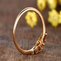 Zaručnički prsten od moissanita od 0 karata dijamantni zaručnički prsten koji se može graditi 18K zlatni cvjetni prsten Deco