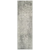 Tradicionalni otrcani tepih, siva slonovača, 12 '18'