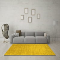 Moderni pravokutni tepisi za unutarnje prostore u jednobojnoj žutoj boji, 6' 9'