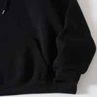 Izolirana majica s džepom klokana s vezicom s printom slova Ležerne majice s dugim rukavima s printom Ženska odjeća
