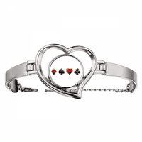 narukvica s uzorkom lopata u obliku srca, narukvica od žice za nakit u obliku srca