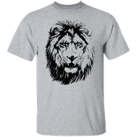 Grafička Amerika Animal Lion suočava se s muškom grafičkom majicom