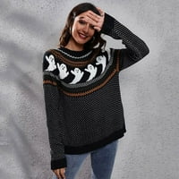 Pleteni džemper za Noć vještica, ženski džemperi, pulover džemper, široki džemperi od 92 inča, preveliki gornji dio, majica za Noć