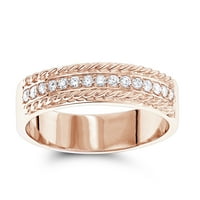 Zaručnički prsten s dijamantom u obliku kruga 0. Dijamantni zaručnički prsten za njega i nju