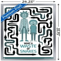 Zidni poster Rick i Mortie-gubljenje zmija, 22.375 34