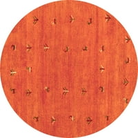 Moderni tepisi za sobe okruglog presjeka u apstraktnoj narančastoj boji, 3' okrugli
