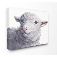 Stupell Industries Velika ova ova ovaca za životinje akvarel Slikanje platna zidna umjetnost George Dyachenko