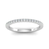14k certificirani dijamantni zaručnički prsten od 10k bijelog zlata