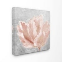 Lijepa velika cvjetna ružičasta i siva teksturirana slika na platnu iz mumbo-a iz mumbo-a