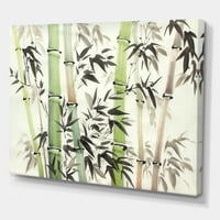 Šuma bambusovih grana slika slika umjetnički tisak na platnu