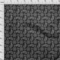 pamučni poplin Crna Tkanina tkanina za šivanje s cvjetnim printom od tkanine s tiskanim cvjetnim printom od tkanine s tiskanim cvjetnim
