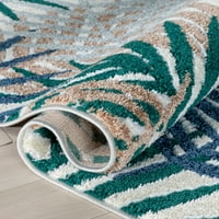 Dobro tkani Botanički tepih s visokim usponom