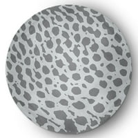 5 'krug jednostavno daisy leopard uzorak moderni i suvremeni prostirki prostirke, tamno siva
