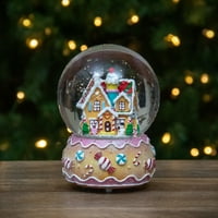 6.5 medenjak kuća glazbeni Božićni snježni globus