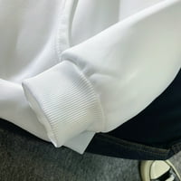 Majica s kapuljačom za žene s kravatom, kapuljača s tiskanim slovima s džepom