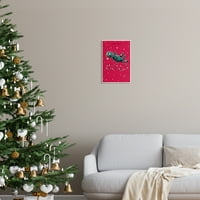 Stupell Industries mačja svečana božićna mačka praznična slika Neradana umjetnička print zidna umjetnost