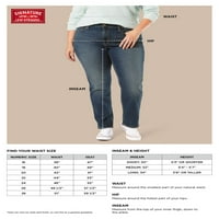 Potpis Levi Strauss & Co. Women's Plus Casual Mid Rise Modern Skinny traperice