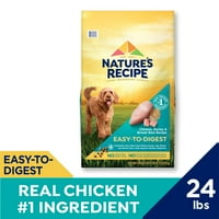 Prirodni recept suha hrana za pse, lako prezastupnija piletina, ječam i smeđa riža, lb.