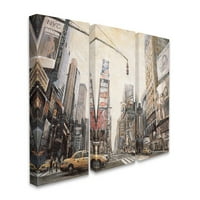 Décor ulica ulica New Yorka zgrade građevinskih slika Cityscape Slike platnena zidna umjetnost Matthewa Daniels