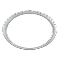 Carat T.W. Brilliance fini nakit Dijamantni vjenčani bend u 10kt bijelom zlatu, veličina 8