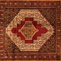 Tradicionalne pravokutne perzijske prostirke u narančastoj boji tvrtke, 2' 4'