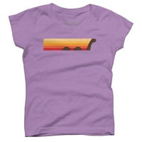 Retro majica s uzorkom u ružičastoj boji-dizajn iz