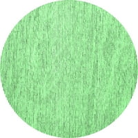 Moderni tepisi za sobe okruglog oblika, apstraktni uzorak smaragdno zelene boje, 4' okrugli