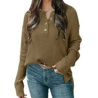 Preveliki ženski džemperi s okruglim vratom s dugim rukavima, ležerni široki pleteni puloveri, džemperi, majice, džemperi za žene,