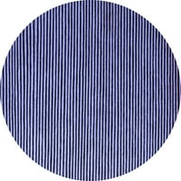 Moderni tepisi za sobe s okruglim presjekom u apstraktnoj plavoj boji, promjera 5 inča