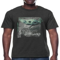 Ratovi zvijezda Mandalorijska muška i velika muška grafička majica majice Baby Yoda Grunge, Veličine S-3xl, muške majice
