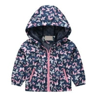 Kaputi za dječake od 4 godine, jakne za sunčanje za djevojčice, gornja odjeća s kapuljačom s uzorkom iz crtića, kaput s patentnim