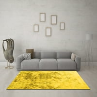 Moderni pravokutni tepisi za sobe u žutoj boji, 7' 9'