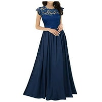 Šifonska haljina Šifonska čipkasta haljina s vezom večernje haljine za djeveruše ženske Napomena, kupite jednu ili dvije veličine
