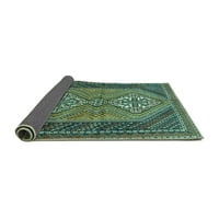 Tradicionalni unutarnji tepisi, Okrugli Perzijski tirkizno plavi, 4 inča