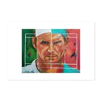 Rafael Nadal Roger Federer Sports 20 24 Unframed Wall Art Print