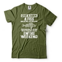 Ribolovna šala majica dajte muškarcu košulju s ribom vikend ribolovna košulja ideje za poklon za ribolov Ribarska košulja