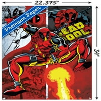 Comics-Comics-Deadpool - zidni Poster-kolaž s gumbima, 22.375 34