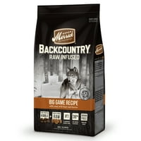 Merrick Backcountry bez zrna sirovog infuziranog recepta za velike igre suhe pseće hrane, lb